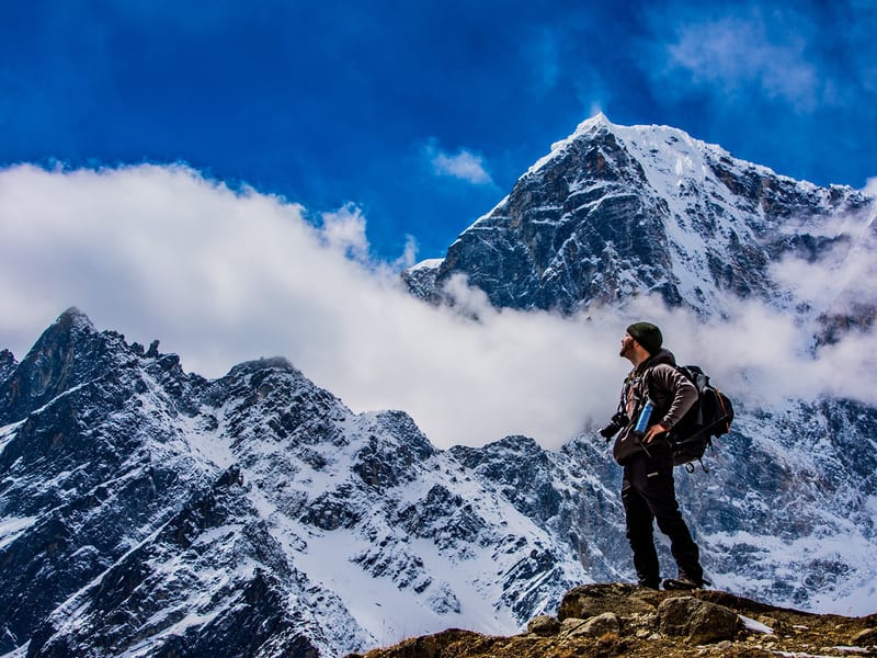 Carl Morris in the Himalayas, Nepal
