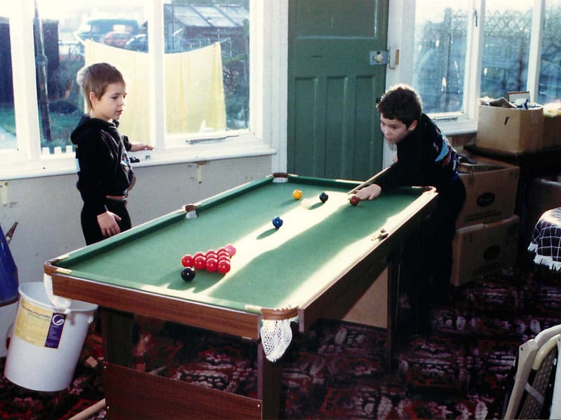 Carl Morris's first pool table, 1986